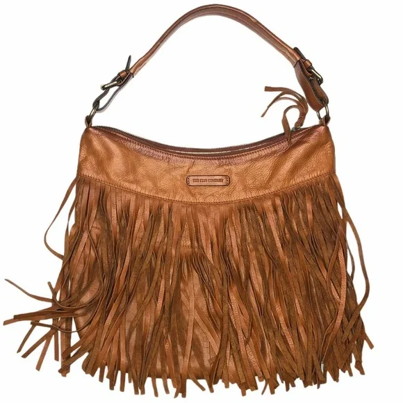 Like new Frye Whiskey Heidi Fringe Hobo slouchy Bag - Picture 3 of 15